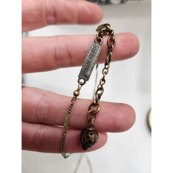 Jan Michaels Victorian Revival Style Pendant Necklace Carnelian Stone Signed - Picture 5 of 16